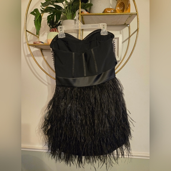 Bebe Studded Feather Isis Dress - Picture 3 of 7